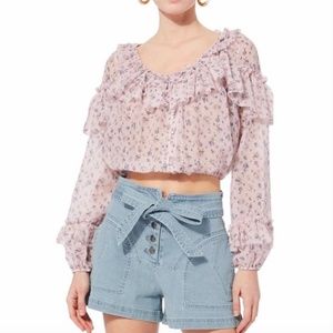 Love Shack Fancy Pink Shirt